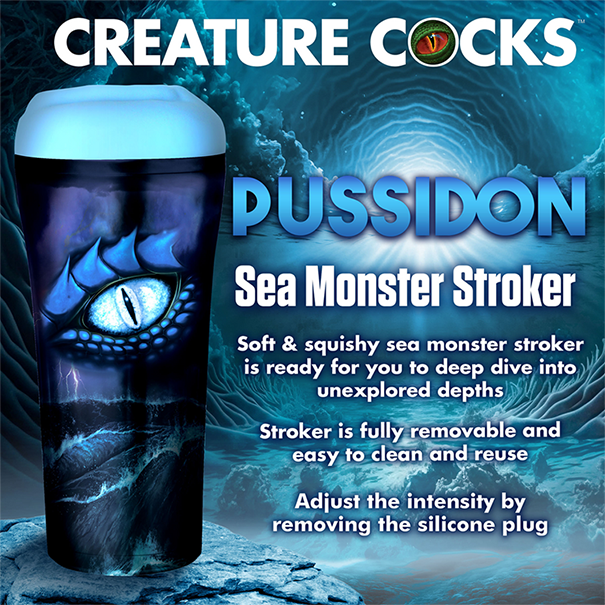 Pussidon Sea Monster Stroker Blå